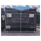 (1) KJ - Heavy Duty 7 ft x 20 ft Farm Driveway Gate - K0720 - Deer Motif Style