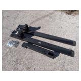 (1) Set Wolverine Adjustable Pallet Fork TF1-66-4000G - 66"
