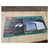 Unused 20-ft x 30-ft metal garage.  Model:K2 030