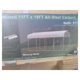 11ft x 19ft Single Steel Carport. Model: K1119