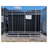 KJ - 3 Rail Style Heavy Duty 8 ft x 6 ft Powder Coated Steel Fence - K0608-22
