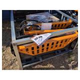 (1) Wolverine Skid Steer Pallet Fork Hydraulic Adjustable - PFA-11-3300G