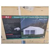 33ft x 22ft Double Garage Metal Shed. Model:K2223