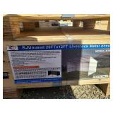 20 ft x 12 ft Livestock Metal Shed. Model:K1912