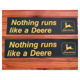 (2) John Deere Bumper Stickers