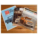 (3) Chevrolet + GMC Truck Sales Literature