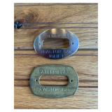 (2) Caterpillar Employee Badges