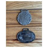 (2) Russell Grader Watch Fobs