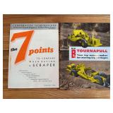 (2) Le Tourneau Scraper Sales Literature
