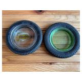 (2) Pennsylvania + Kelly Tire Ashtrays