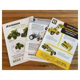(3) Caterpillar, White, Steiger Ertl Sales Sheets