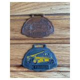 (2) Le Tourneau Watch Fobs