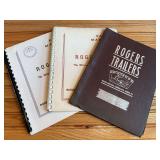 (3) Rogers Trailers Parts Manuals