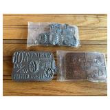 (3) John Deere + Fordson Belt Buckles