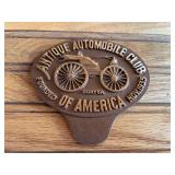 Antique Automobile Club Of America License Plate Topper