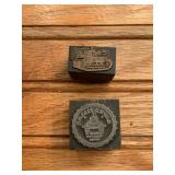 (2) Caterpillar Crawler Ink Blocks