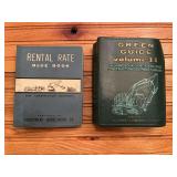 (2) Green Guide + Rental Rate Books