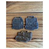 (3) Caterpillar Crawler Watch Fobs