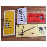 (4) Bucyrus-Erie Sales Literature + Ink Blotter