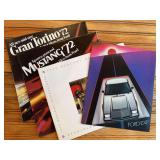 (4) Ford Mustang, Gran Torino, +Other Sales Literature