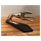 Greyhound Hood Ornament On Base