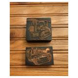 (2) Caterpillar Crawler Ink Blocks