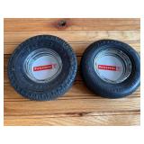 (2) Firestone Tire Ashtrays