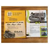 (2) Caterpillar D4 Crawler Sales Literature