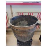 (2)Large Copper Kettle Deep - 20” W x 16” D
