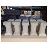 Chalk Pillars 12.5" Tall - 6" Top