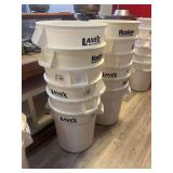 20 Gallon Commercial Round Trash Cans x12