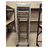 Rolling Bakers Rack with (6) Trays/Pans