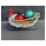 42” W Sleigh with Ornaments