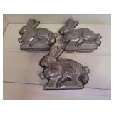 (3) Chocolate Bunny Molds
