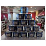 (15) NEW - "Thank you " Independent Can Co. Tins - 10" x 8.5" - NO Lids