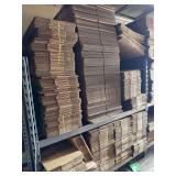 ULINE Large Lot of 16” x 10” x 5” Boxes, 12” x 12” x 12” Boxes, No Rack
