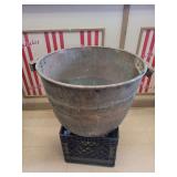 Large Copper Kettle Deep - 20” W x 16” D