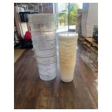 20 Liter clear storage containers & 7.5 L storage containers