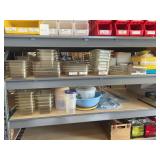Plastic serving containers with lids