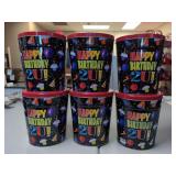 (6) NEW "Happy Birthday 2U" Tins 12" x 10"
