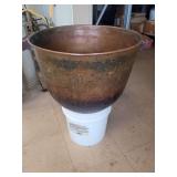Large Copper Kettle Deep - 20” W x 16” D