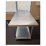 72” L x 30” D x 33” T Stainless Table
