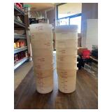 (13) 20 Liter Round Plastic containers with lids