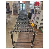 Flexible Skate Wheel Conveyor Belt 24’ Extended, 7’ L Compressed x approx 28” W