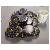 (17) "Celebrate" Tins with 3 Way Dividers - 7" x 2"
