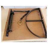 Calphalon 24" Hard Anodized Half Round Pot Rack And Kettle Hook Lot