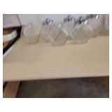 (8) Glass Candy Jars