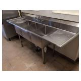 Sanisafe Stainless Sink - 84" Wide