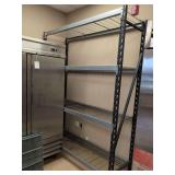 (1)  Heavy Duty Racks - Black - 96" T x 77" W x 24" D