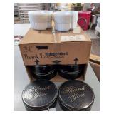 (20) "Thank You" Tins with 3 Way Dividers - 8" x 3"
